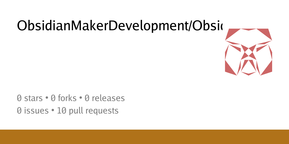 ObsidianMakerDevelopment/ObsidianMaterial - Moyskley Tech.'s git server